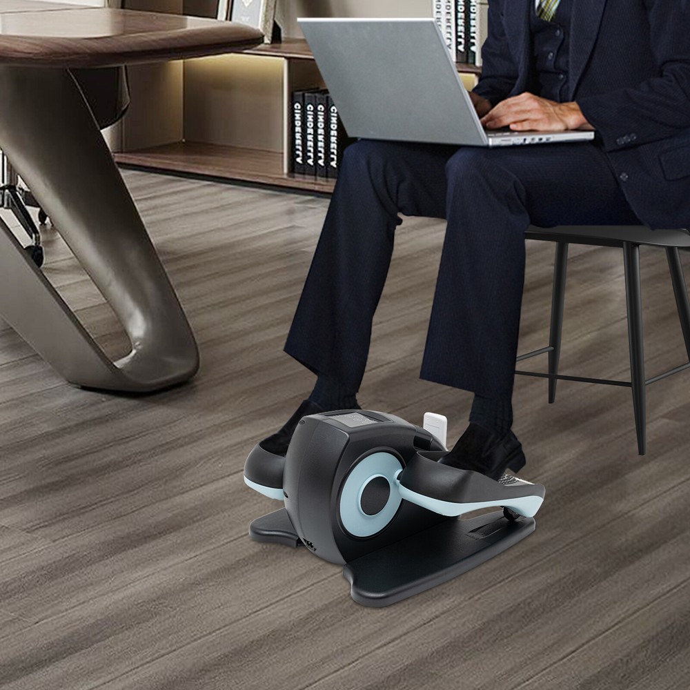 Electric Under Desk Elliptical Trainer with Remote Control & LCD Display