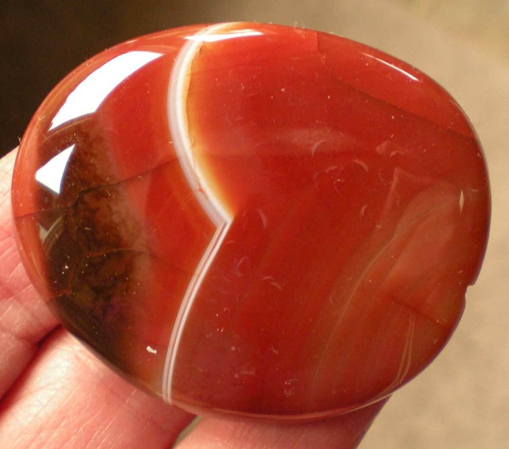 Carnelian Agate Palmstone sc707g