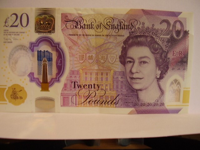 AA01 £20 THE QUEEN Twenty Pound Note AA Prefix AA01 719085 J TURNER