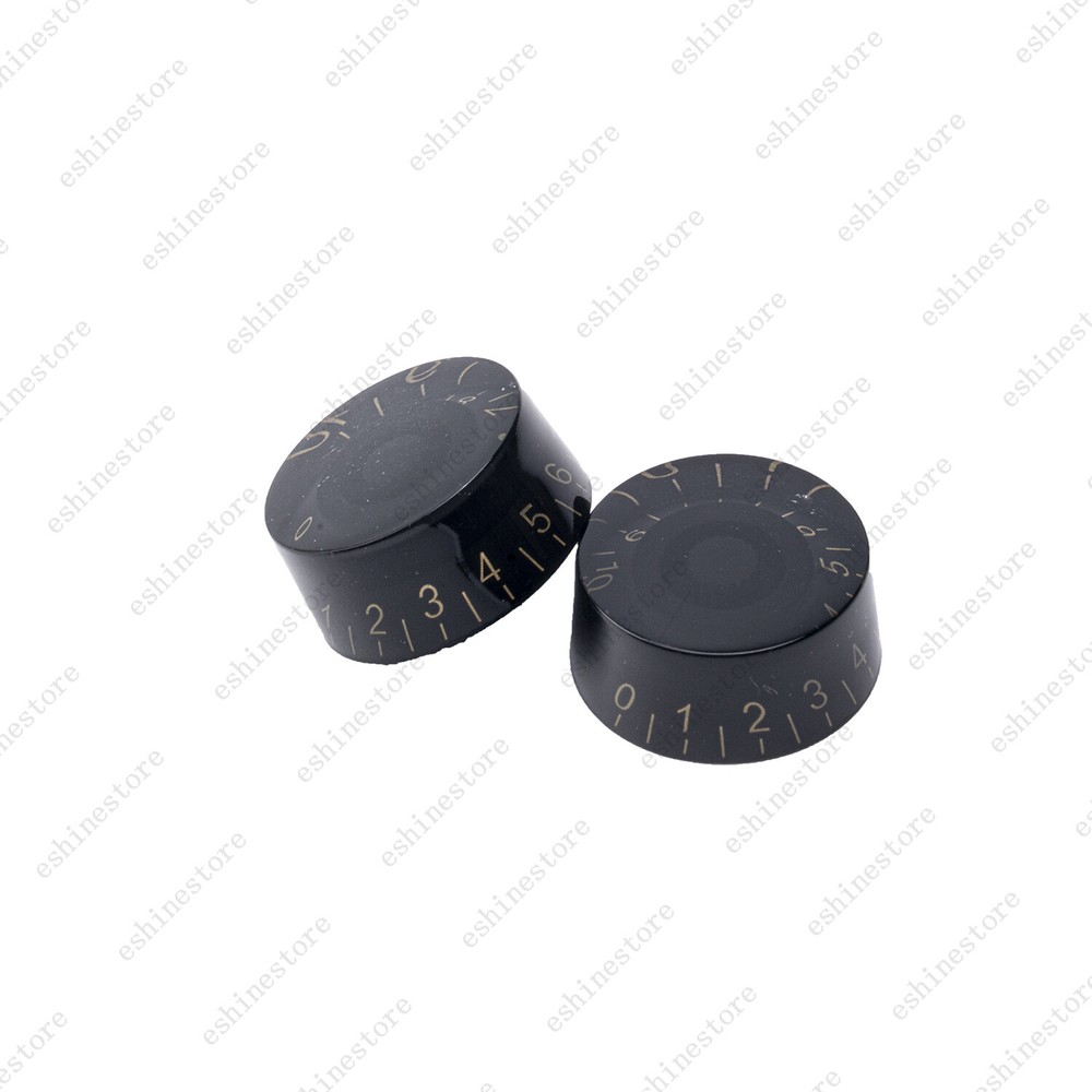4 Pcs Black LP Custom Control Knobs Speed Dial Knobs for Les Paul SG Guitar