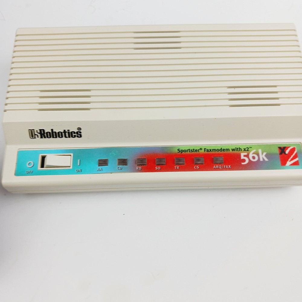 USRobotics Sportster 56K External Faxmodem Fast Internet Access For Work & Play