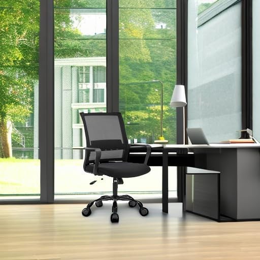 Swivel Rolling Computer Chair Executive Lumbar Support Task Mesh Chair