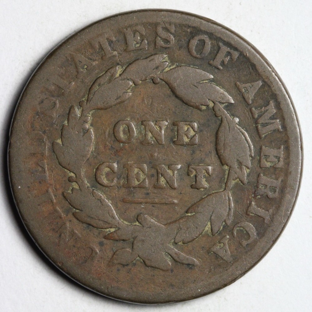 1833 Coronet Head Large Cent CHOICE FINE E127 QSCW