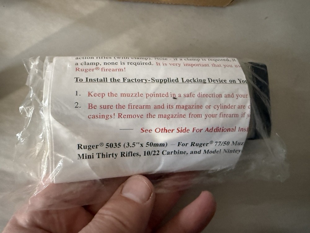 Brand NEW Ruger Trigger Gun Lock