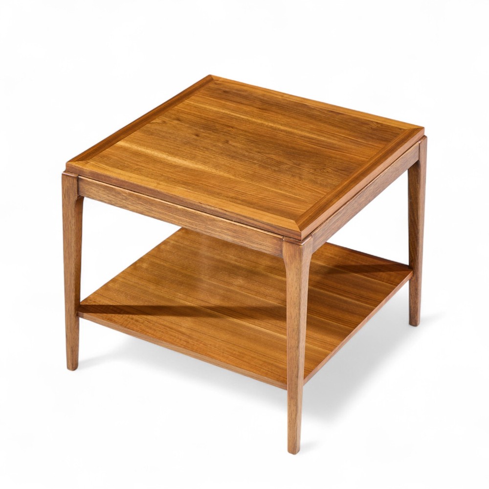 Lane Rhythm Mid Century Square Walnut Side End Table