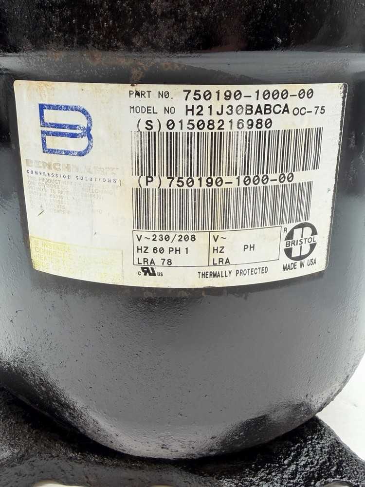 Benchmark H21J30BABCA AC Compressor Used Tested ❄️