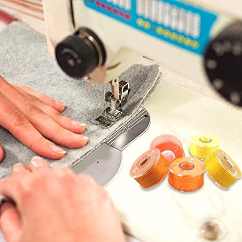 36 Pcs Bobbins and Sewing Threads Prewound Bobbin Thread with Storage Plastic