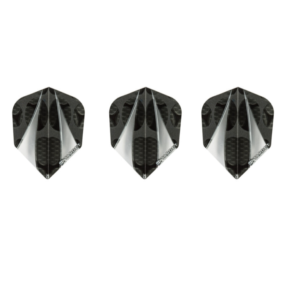 Target Vision Black Metal Vent with Dual Silver Accent - Shape