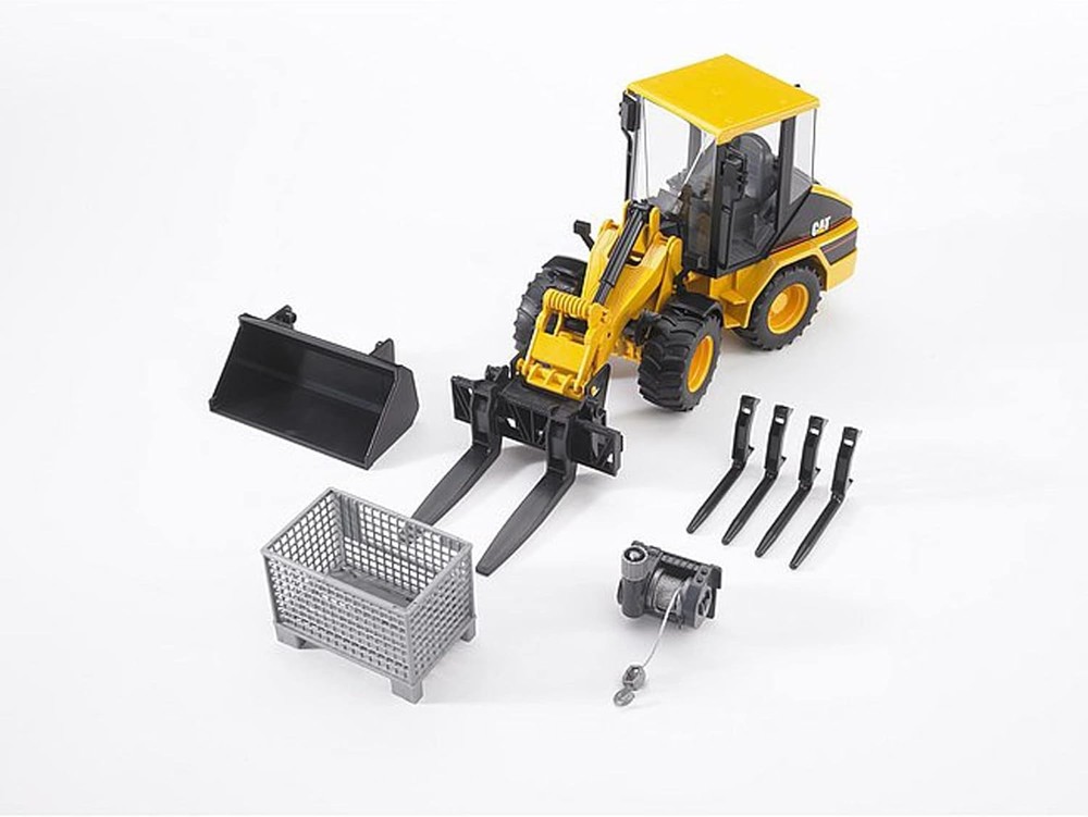 Bruder Pallet, Cable Winch and Forks Accessory Set