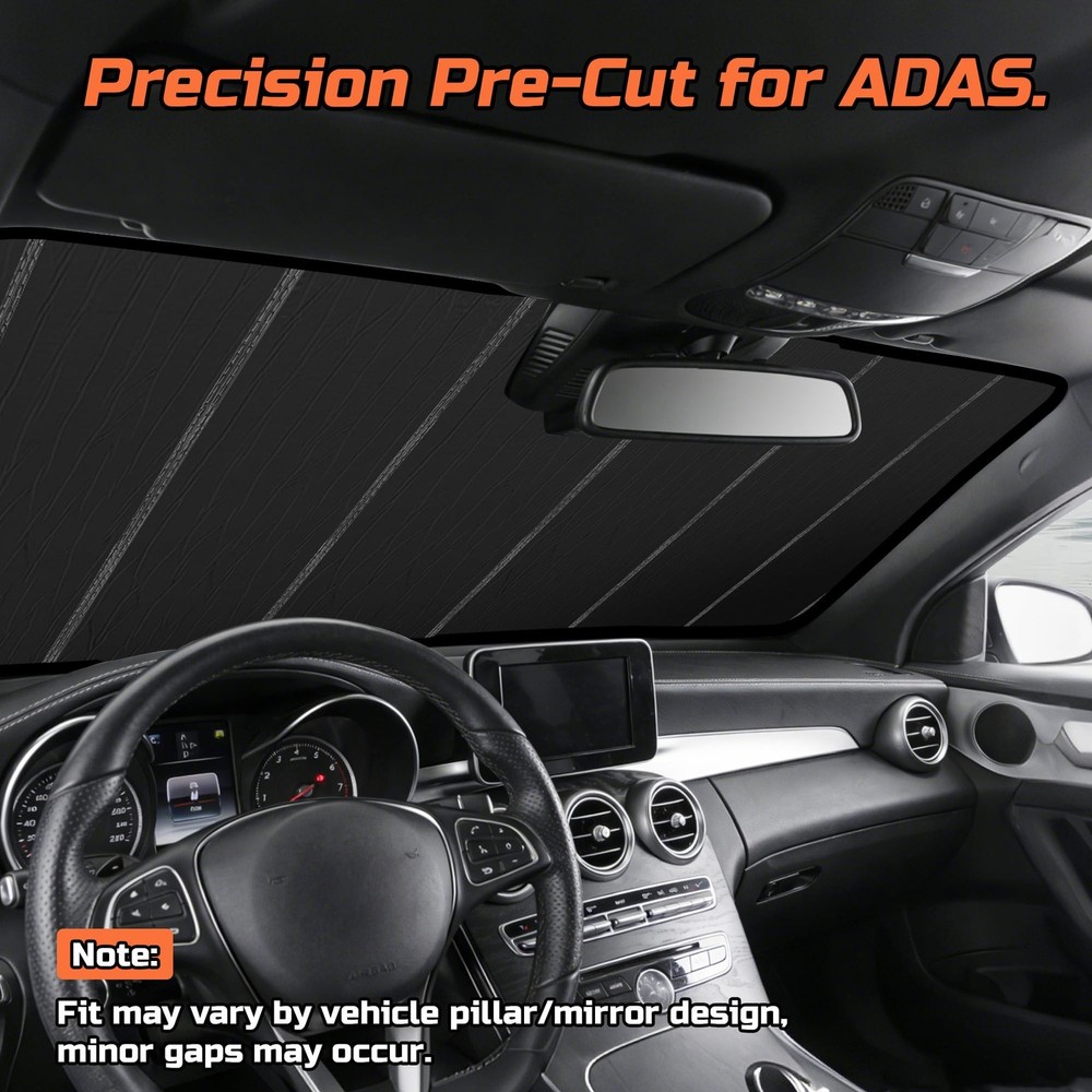 Windshield Sun Shade Compatible for 2017-2025 Mazda CX-5 Silver Reflective Fo...
