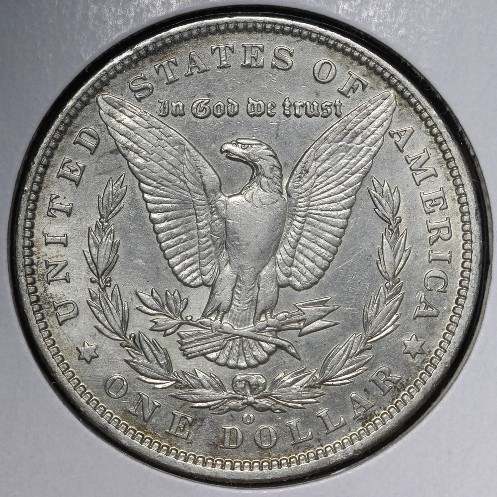 1892-O Morgan Silver Dollar AU E386 UVNP