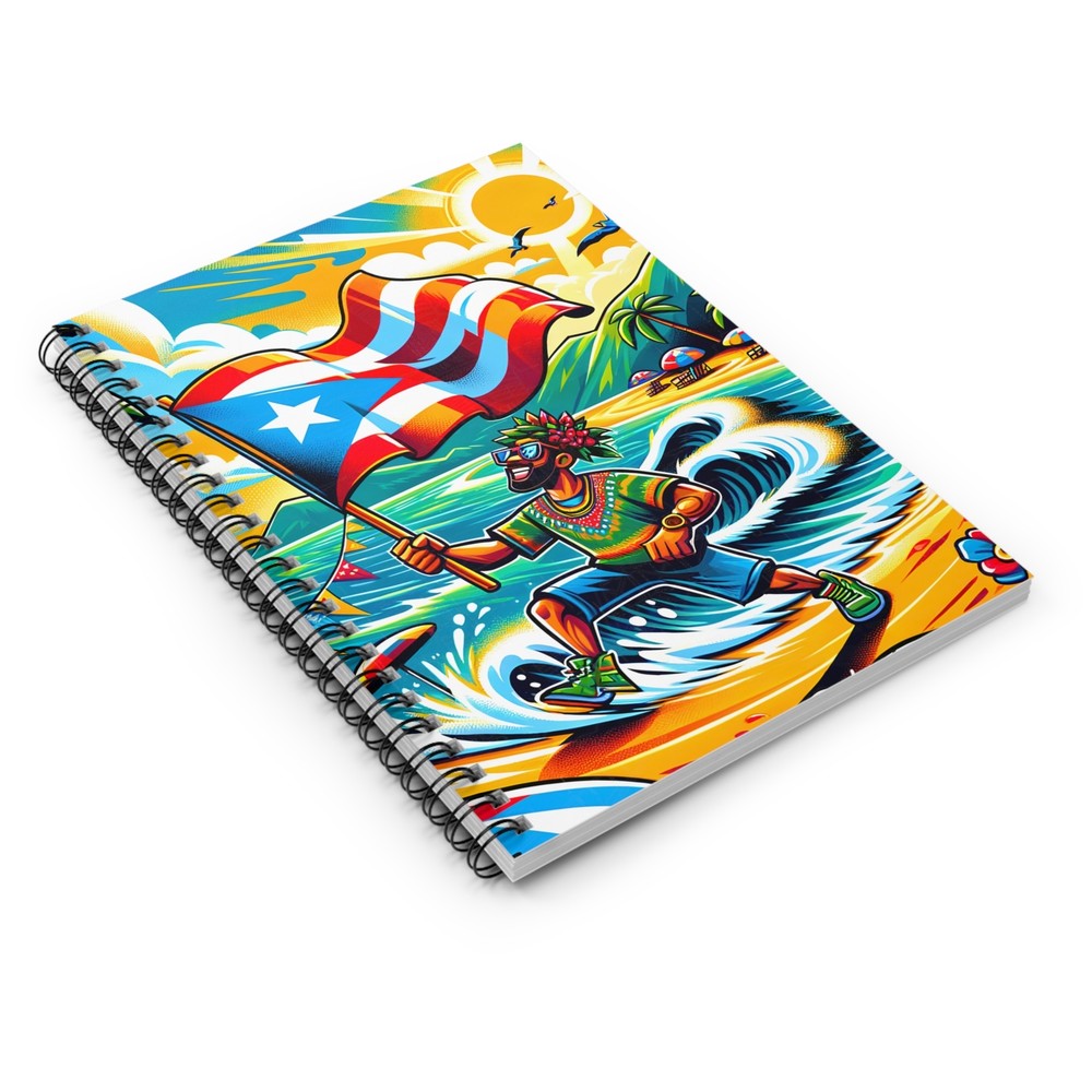 Puerto Rican Flag Pride Spiral Notebook | Journal | Diary