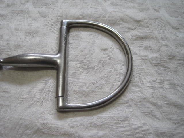 Dee Ring Jointed Snaffle 5'' Stainless Steel Large D Rings