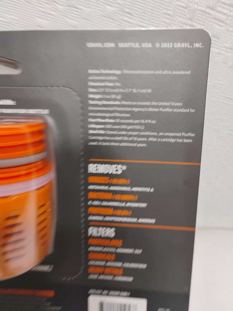 GRAYL UltraPress Replacement Purifier Cartridge Orange