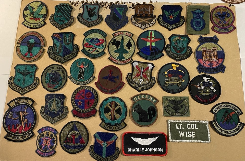 34 U.S. Air Force patches