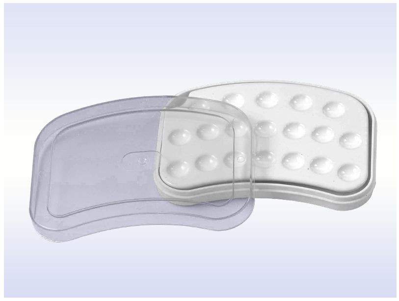 Ceramic Mixing Palette - Medium 19 wells with lid