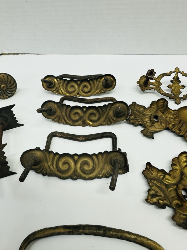Metal And Brass Handle And Pull Lot