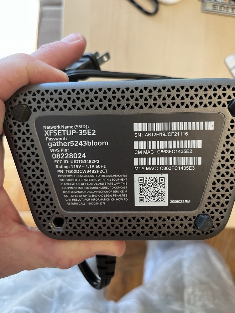 Xfinity Modem/Wireless Router