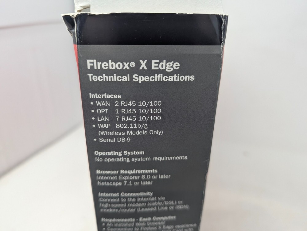 WATCHGUARD FIREBOX X5 EDGE MF16S32E10 (UT)