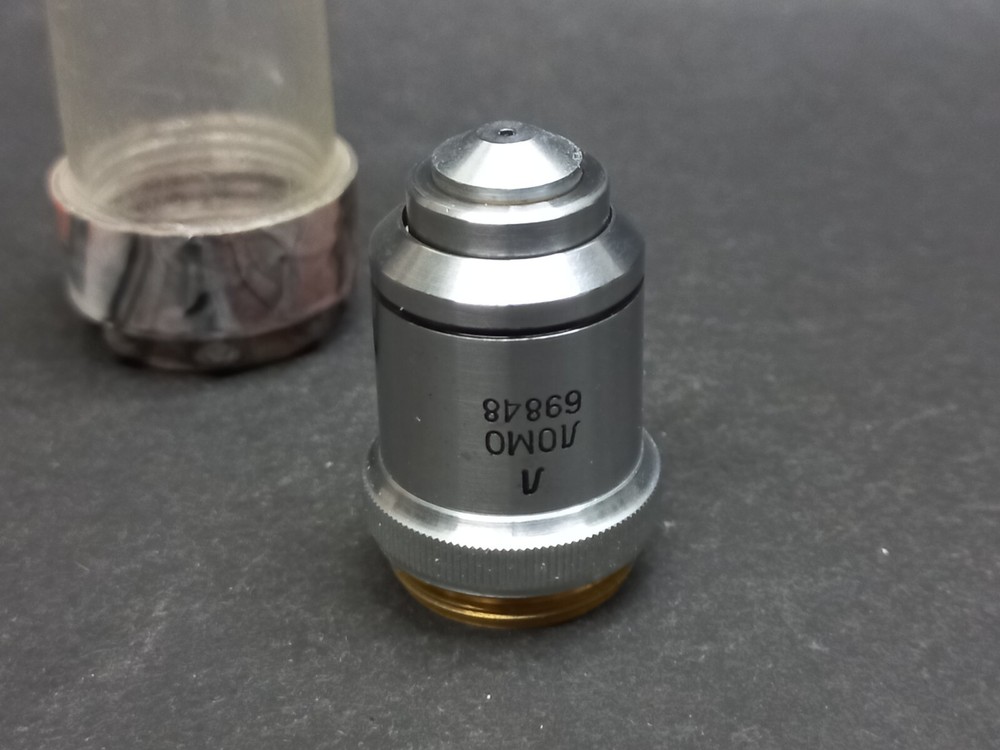 Soviet Vintage Microscope Lens LOMO 90/1,25, USSR Microscope Accessories