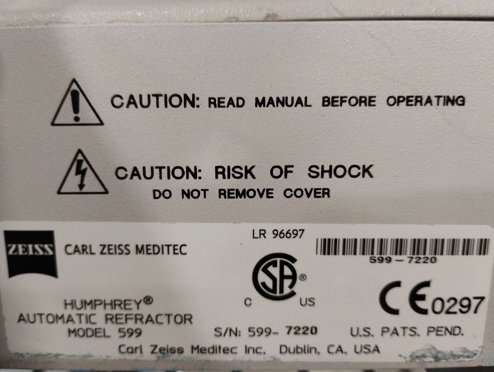 Carl Zeiss Humphrey 599 Automatic Refractor
