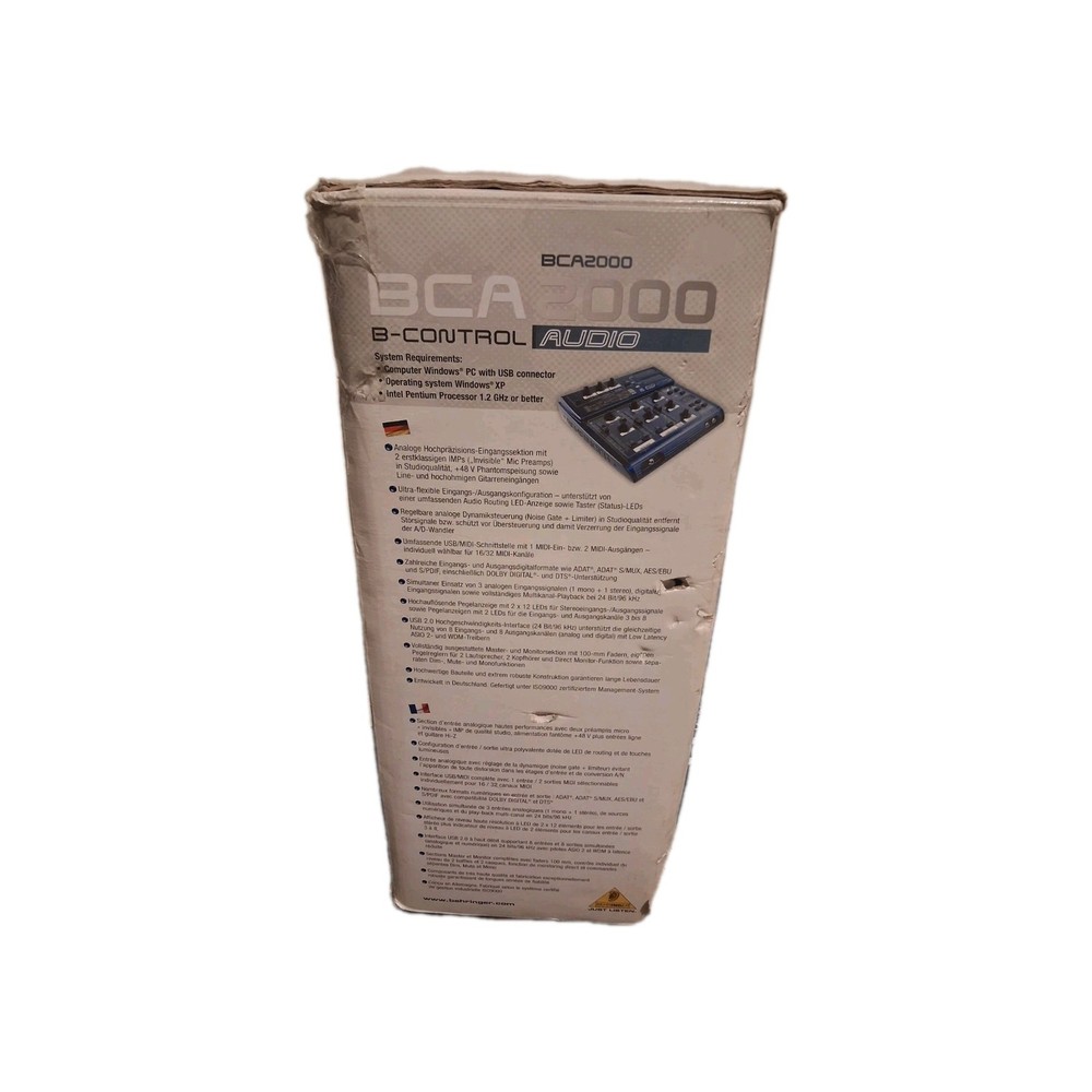 Behringer BCA-2000 Audio Interface Midi Cintrol Interface With ADAT SUPPORT Blue