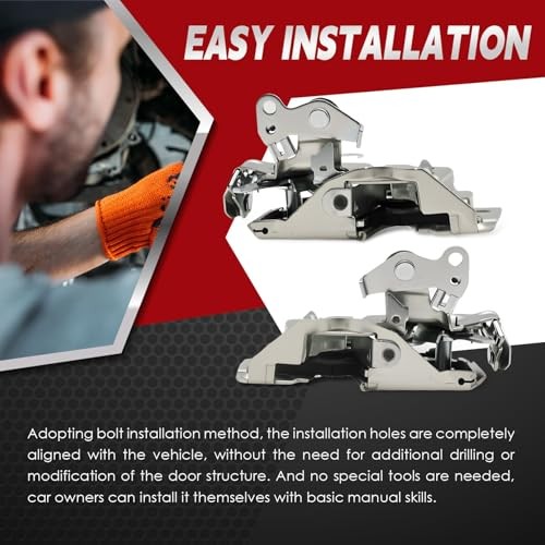 Pair Door Lock Latch Assembly Front Driver and Passenger Side Compatible with