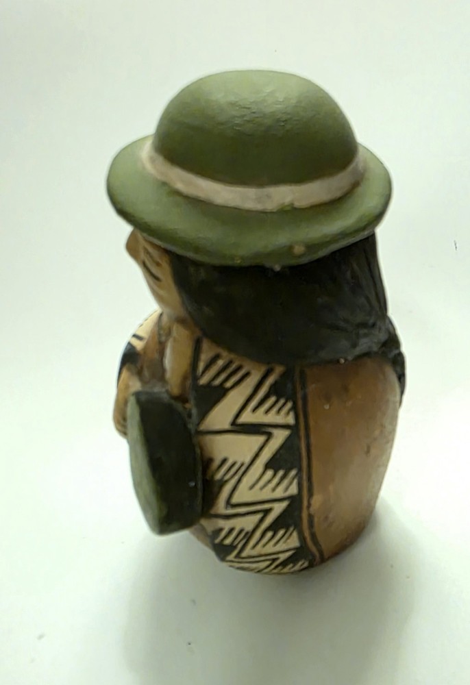Peruvian Terra Cotta Figurine 4.5" Tall