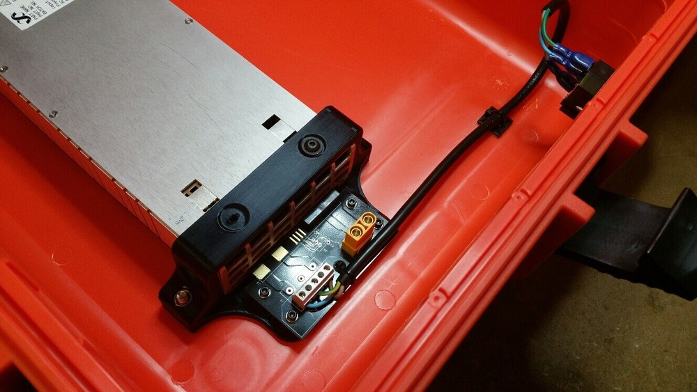 Eltek Flatpack 2HE 3D Printed Mounting Brackets