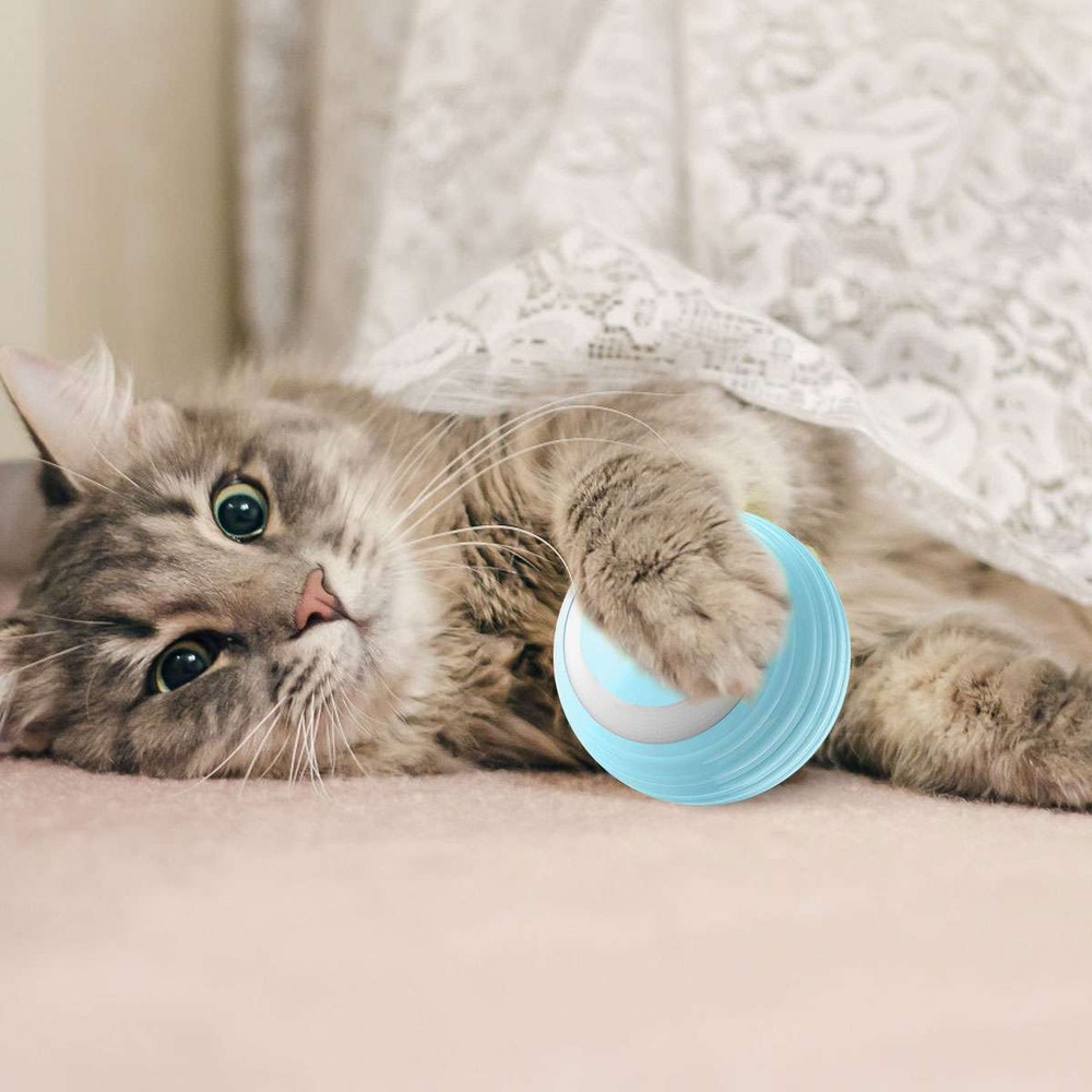 Peppy Pet Ball Smart Automatic Rolling Cat Toy, Fun Interactive Kitten Ball 1Pcs