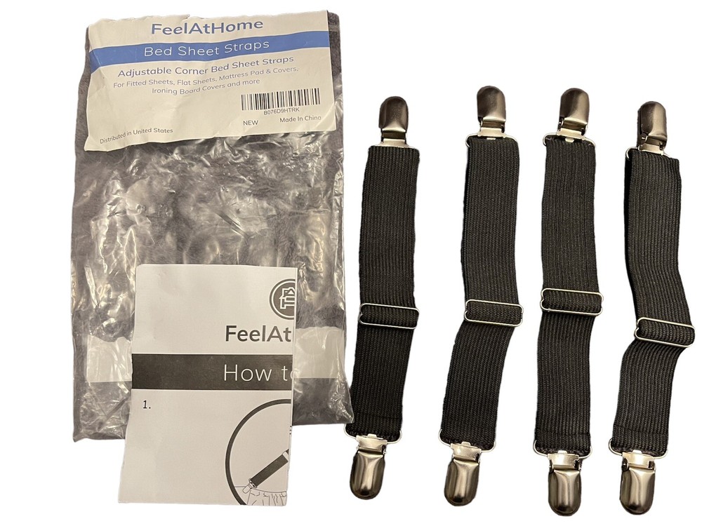 Feel At Home bed sheet straps New Opened Package