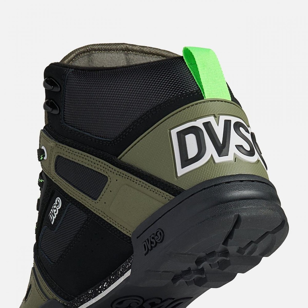 DVS Men's Comanche Boot OIive/Black/Lime - DV01327301, Olive/Black/Lime