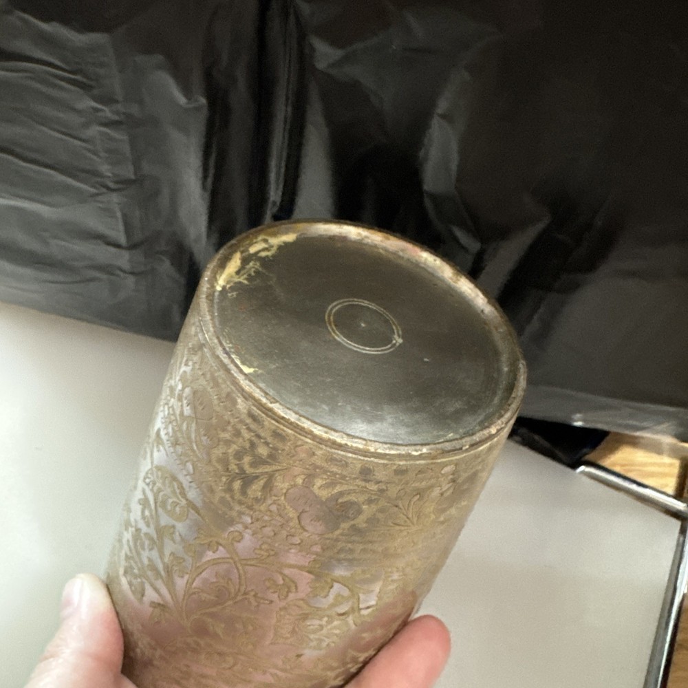 Antique Cup Beaker Brass India 4pc