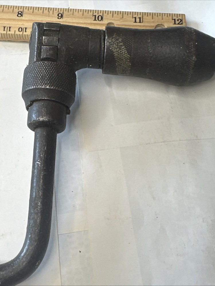 Vintage Stanley Wood Handle Hand Drill