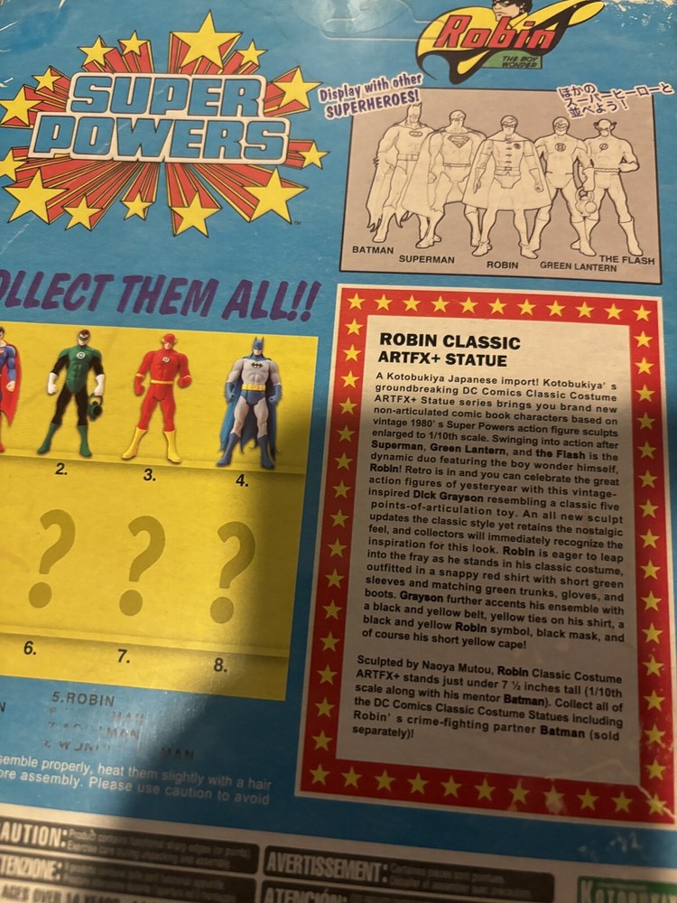 DC Comics™ SUPER POWERS Kotobukiya Kenner EXCLUSIVE Collection Figure STATUE SET