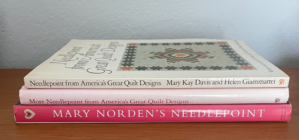 NEEDLEPOINT BOOK BUNDLE #2 - 3 BOOKS  GOOD CONDITION