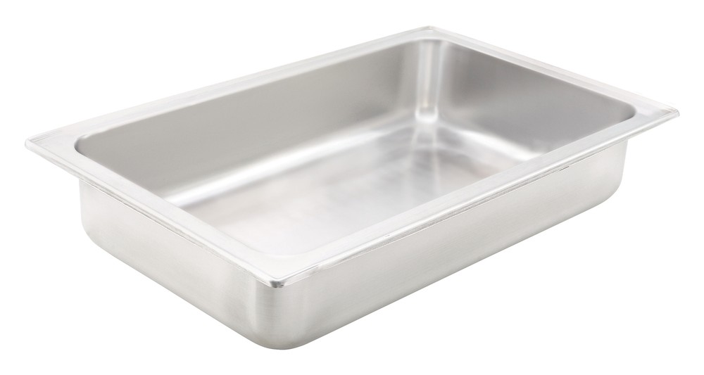 Water Pan, Full-size, 4", Dripless, S/S (6 Each)