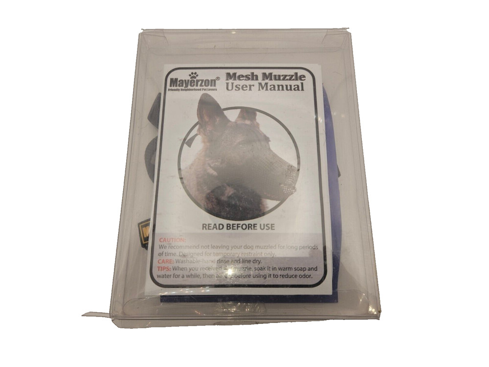 Breathable Mesh Dog Muzzle Allows Panting and Drinking - Extra Small - XS Black
