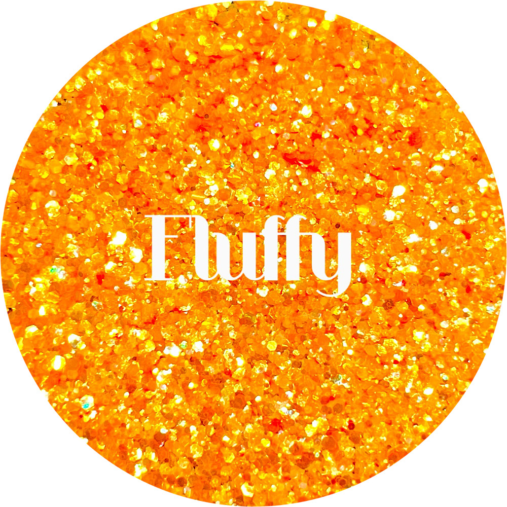 Premium Polyester Glitter - Orange Neon Iridescent
