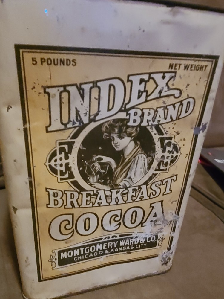 Index Brand Breakfast Cocoa Tin Montgomery Wards