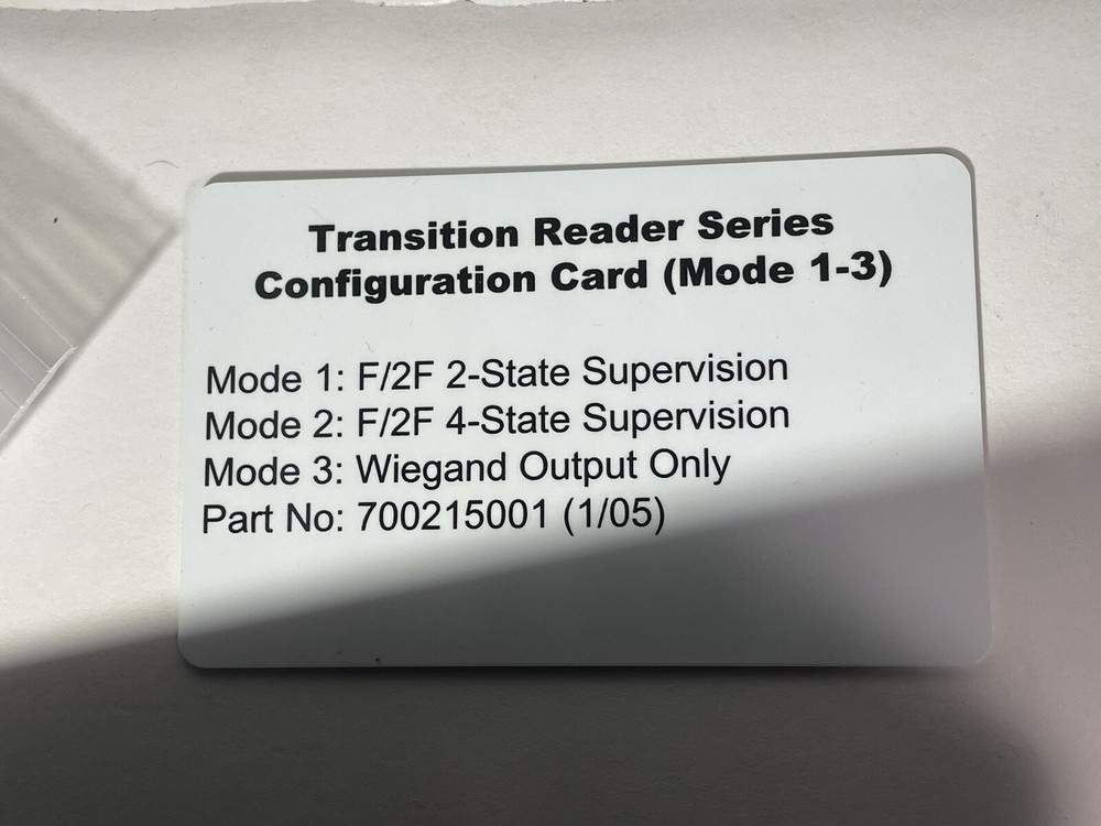 UTC 430210003 Model T-520SW Transition Multi-Technology Access Reader Black NOB