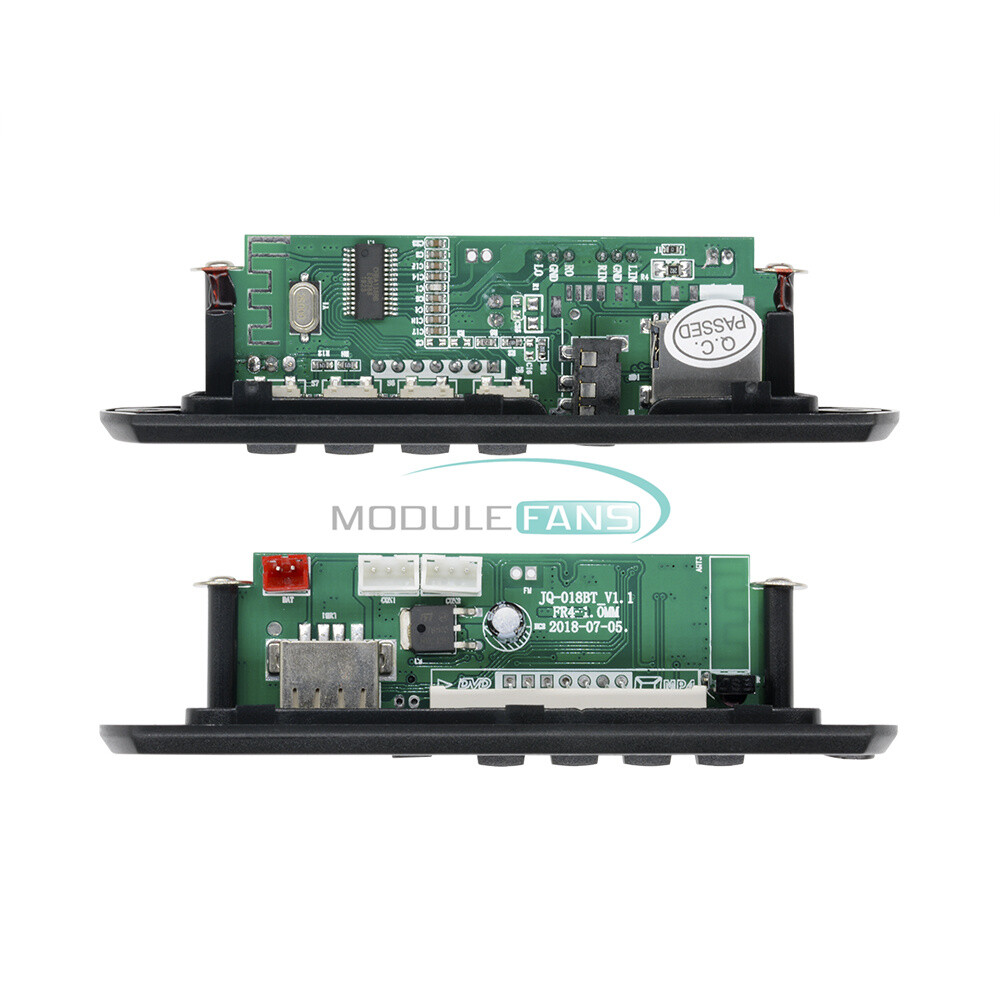 Car Bluetooth MP3 WMA Decoder Board With Remote Control AUX TF USB FM Radio