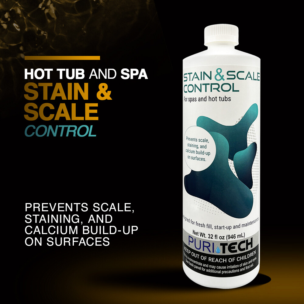 Puri Tech Spa Stain & Scale Control Prevents Scale Staining on Surfaces 32oz