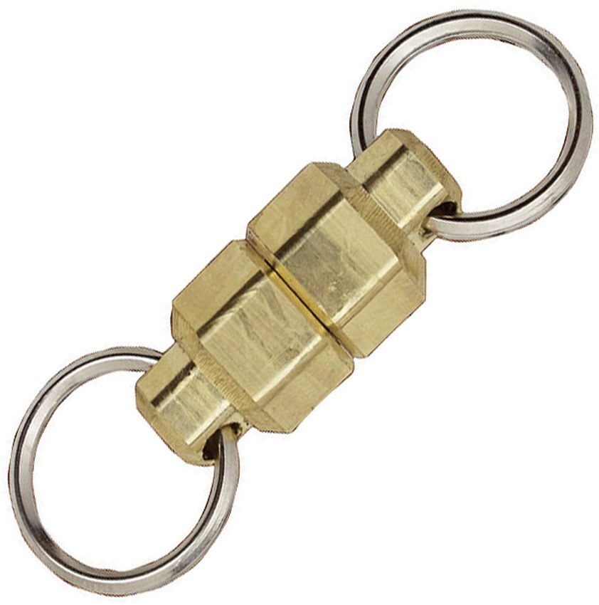KeyBar Brass Left/Right 1" Mounting Key Ring Multi-Tool MagNut MN-BR - KBR409