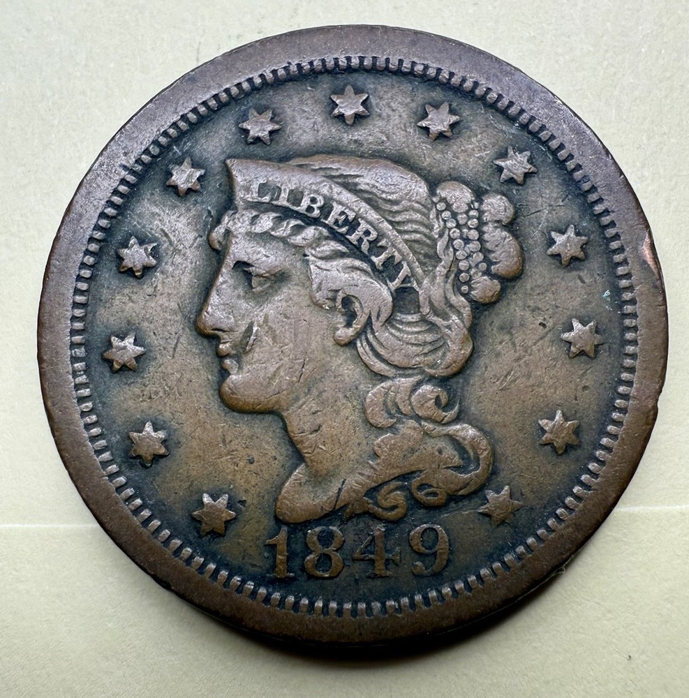 1849 U.S. Large Cent – Strong Details