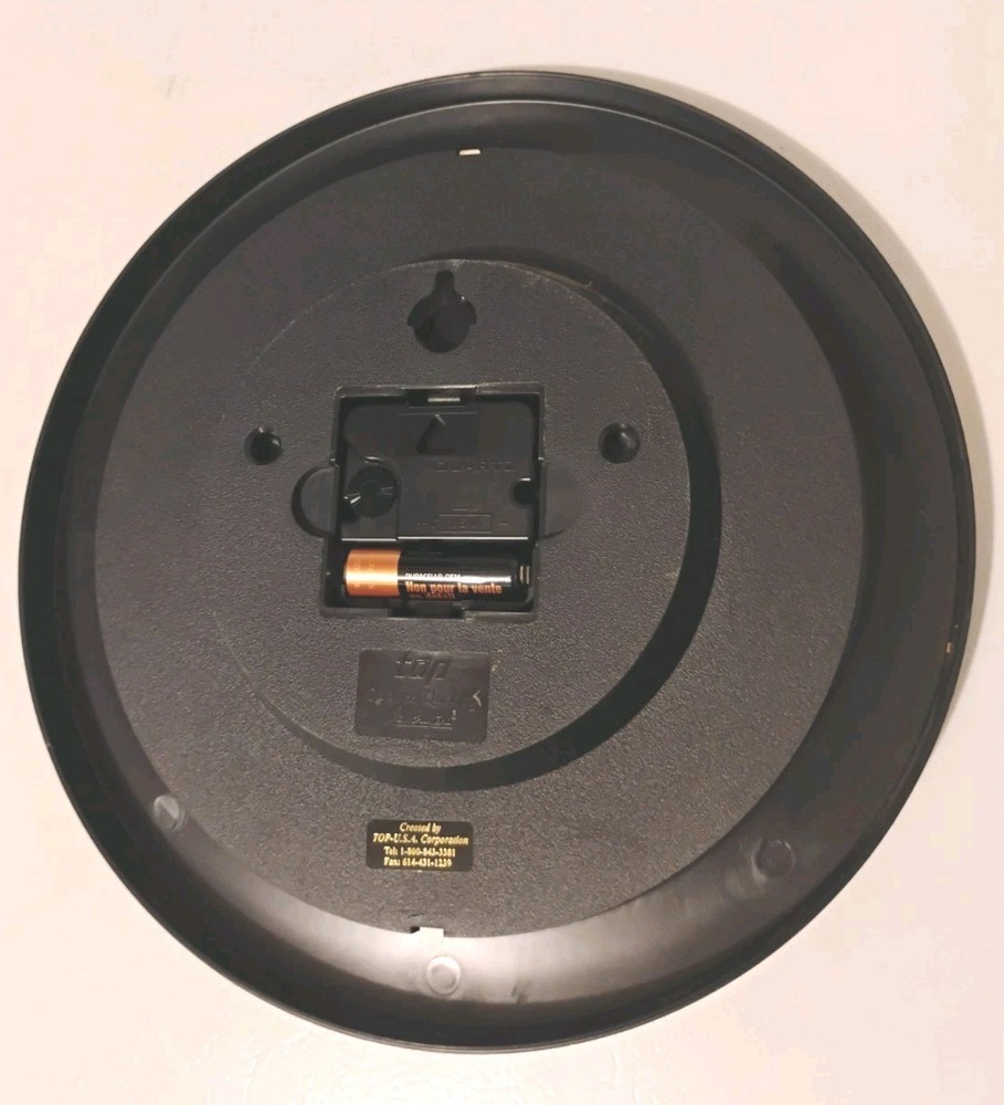 Mcdermott Pumps Advertising Analog Clock Gold Trim