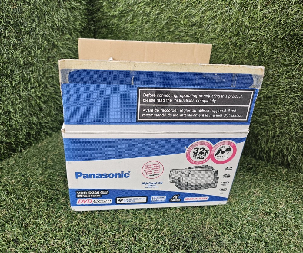 Panasonic VDR-D220 Handheld Mini DVD & SD Camcorder Boxed With Accessories