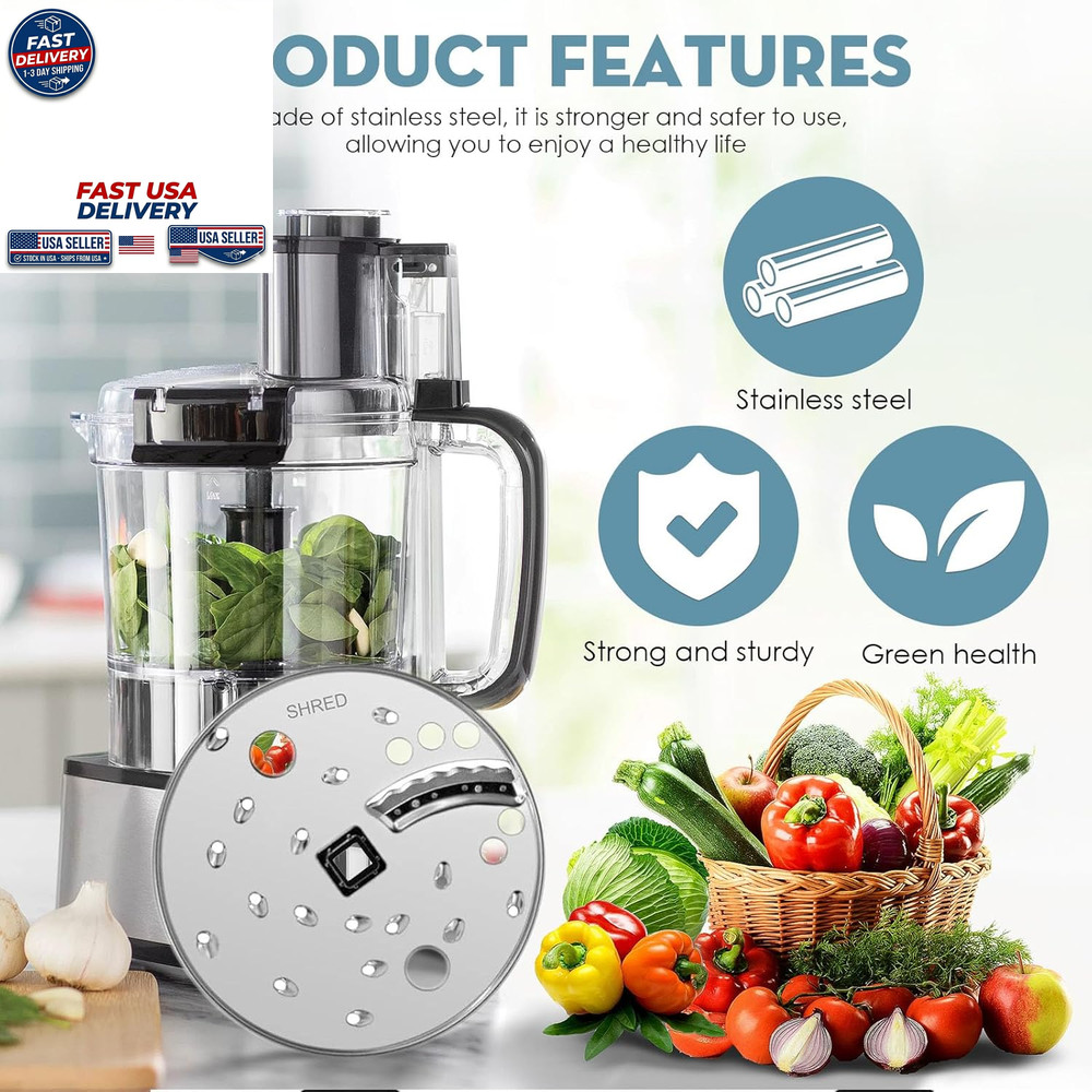 Slice Shred Disc Blade Replacement for Hamilton Beach Food Processor Compatible