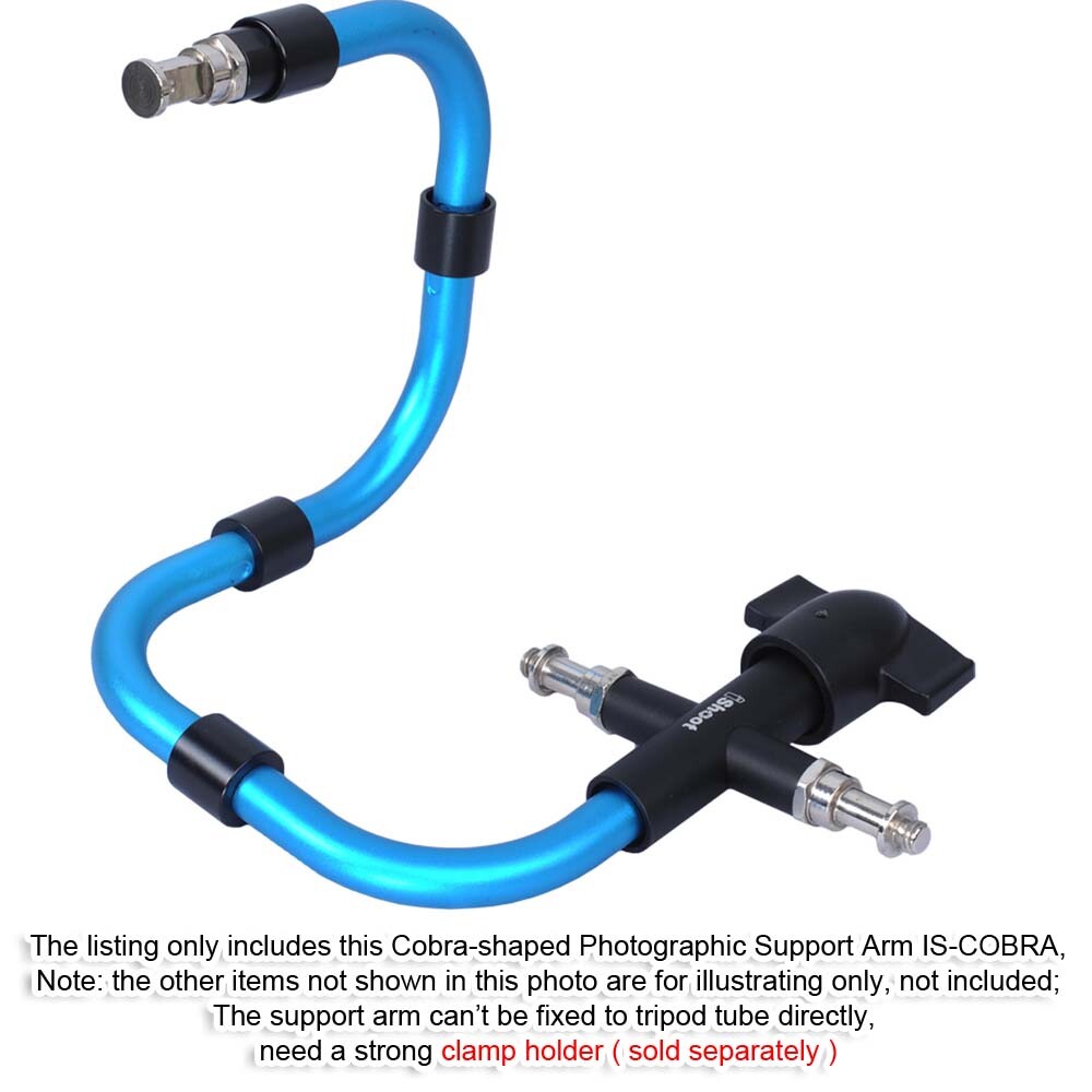 Support Flash Bracket Camera Holder for Light Stand Tripod Panning Ball Head