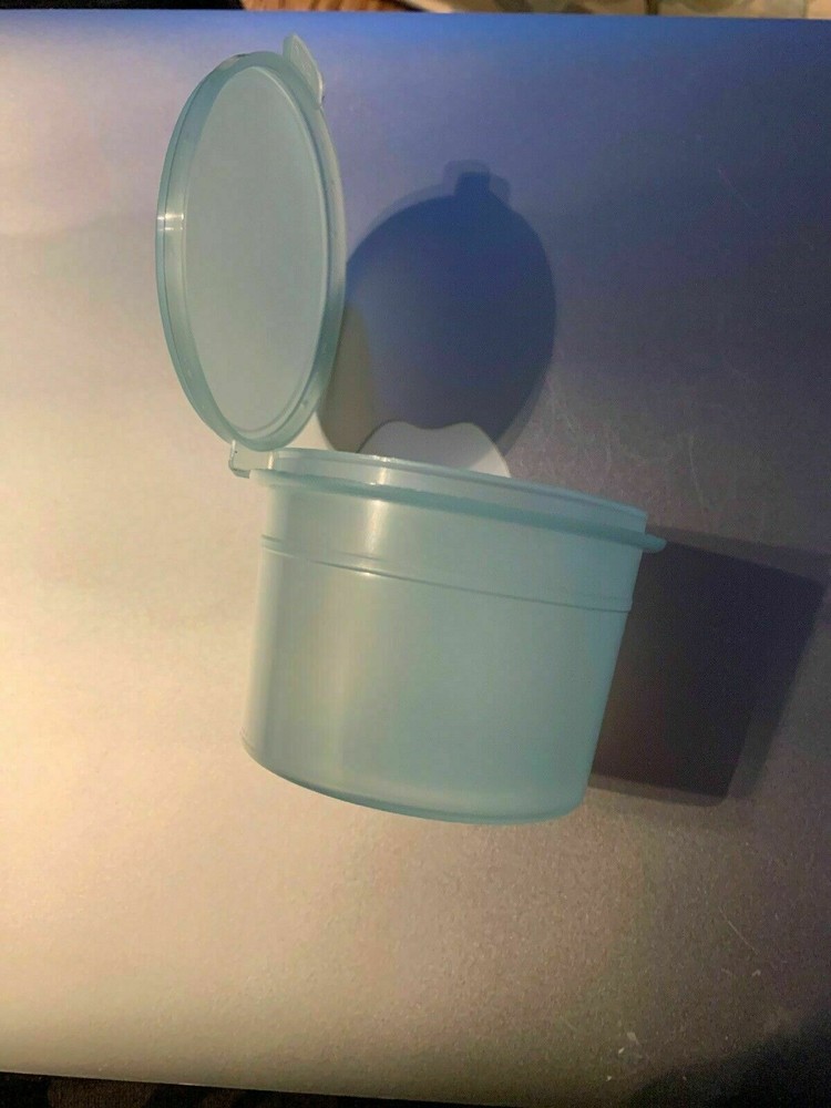 2.5" Plastic Storage Container Blue for Beading and Needlework